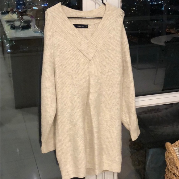 oversized sweater dress zara